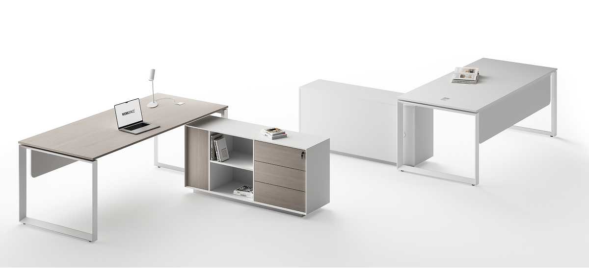 Ace Pro Series with Side Cabinet L-Shape Executive Desk